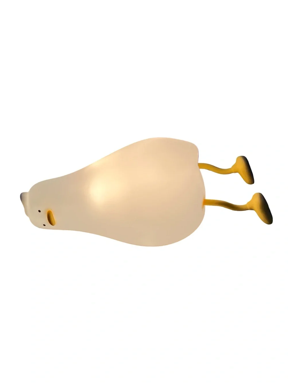 Lying Flat Duck Night Light LED Squishy Duck Lamp Cute Light Duck Silicone Dims